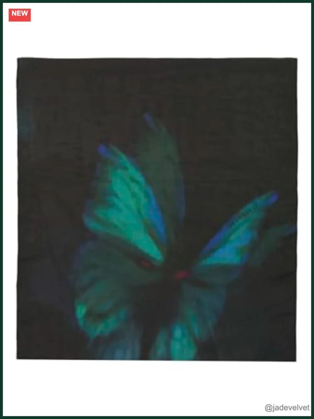 Fashion Shawl Wrap Scarf with Butterfly Print, 100% Modal, Oblong Silhouette